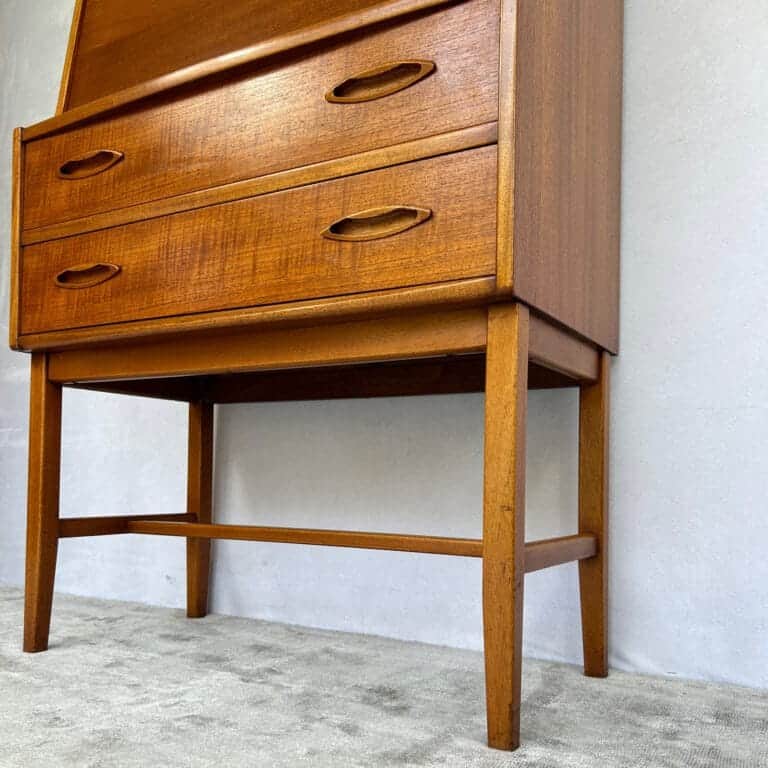 Mid Century Jentique Teak Writing Bureau Desk