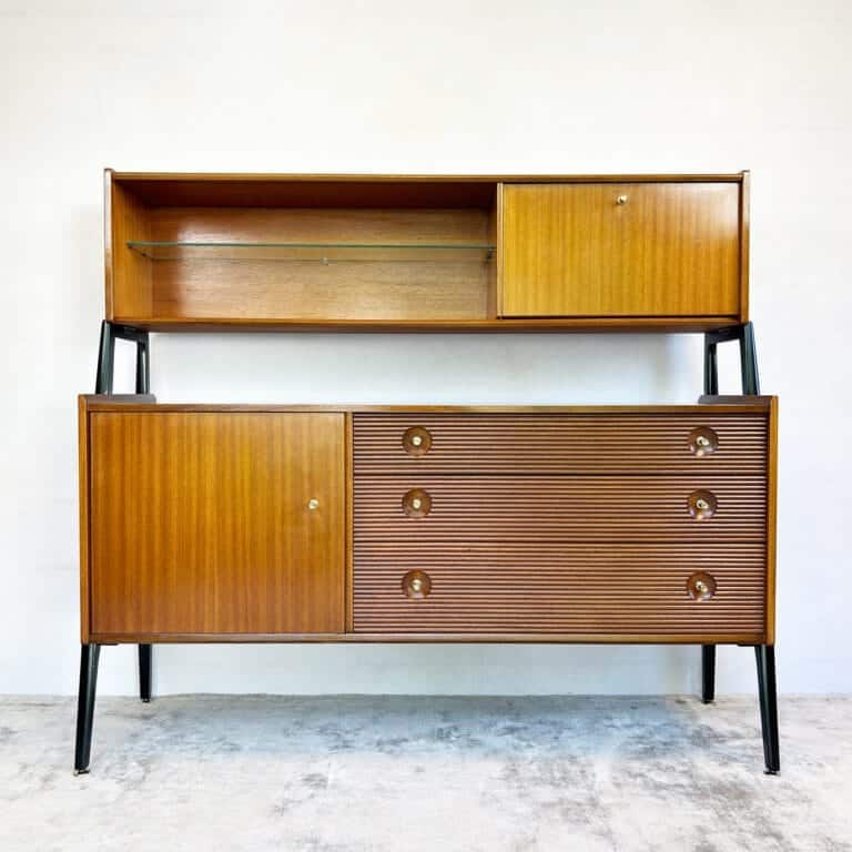 Mid Century Nathan Teak Sideboard / Highboard / Drinks Cabinet