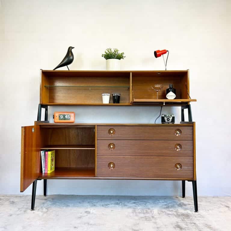 Mid Century Nathan Teak Sideboard / Highboard / Drinks Cabinet