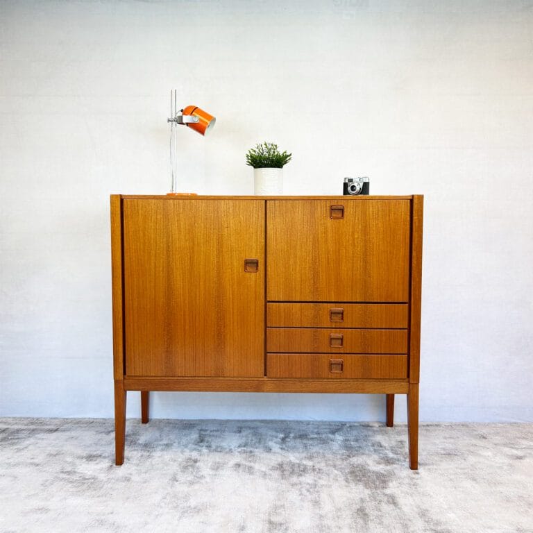 Mid Century Teak Highboard by Marten Franckena for Fristho