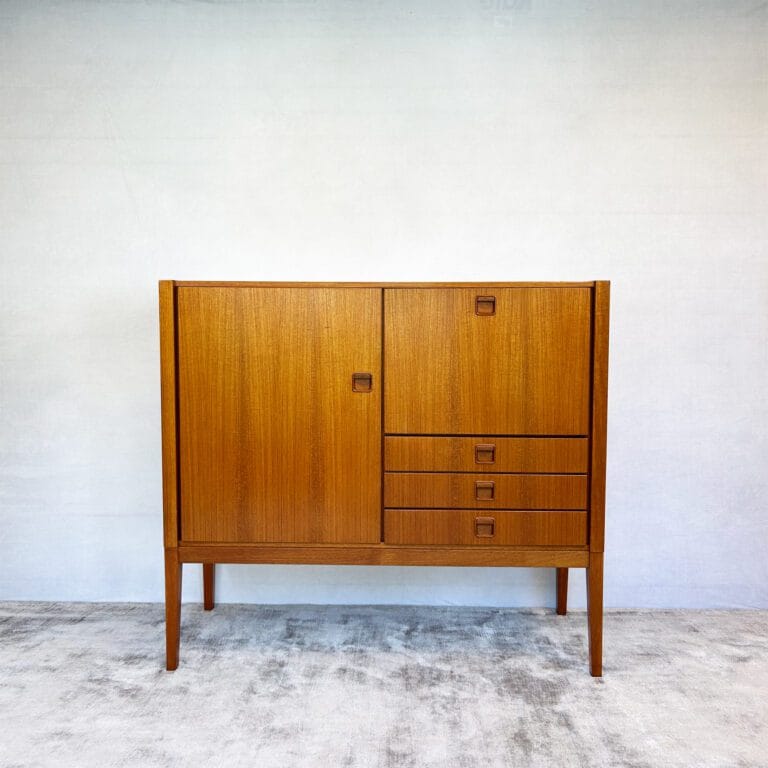 Mid Century Teak Highboard by Marten Franckena for Fristho