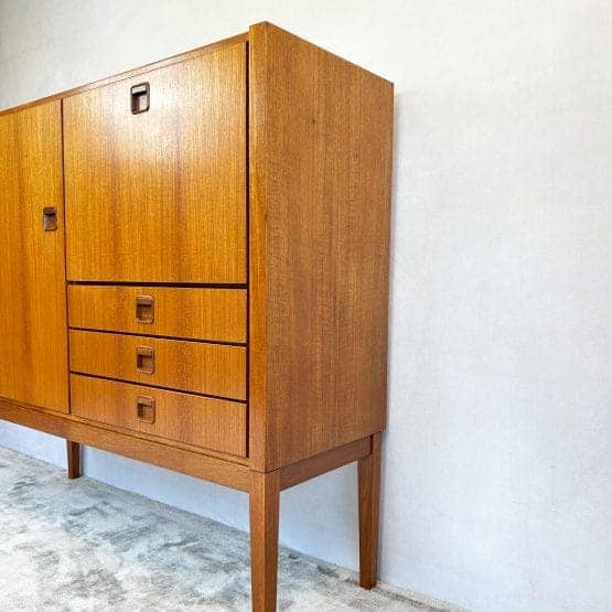Mid Century Teak Highboard by Marten Franckena for Fristho
