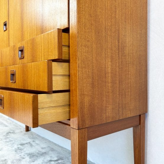Mid Century Teak Highboard by Marten Franckena for Fristho
