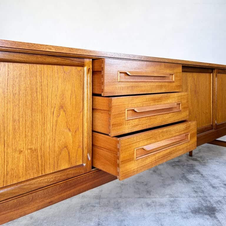 Mid Century Teak Sideboard by Elliotts Of Newbury