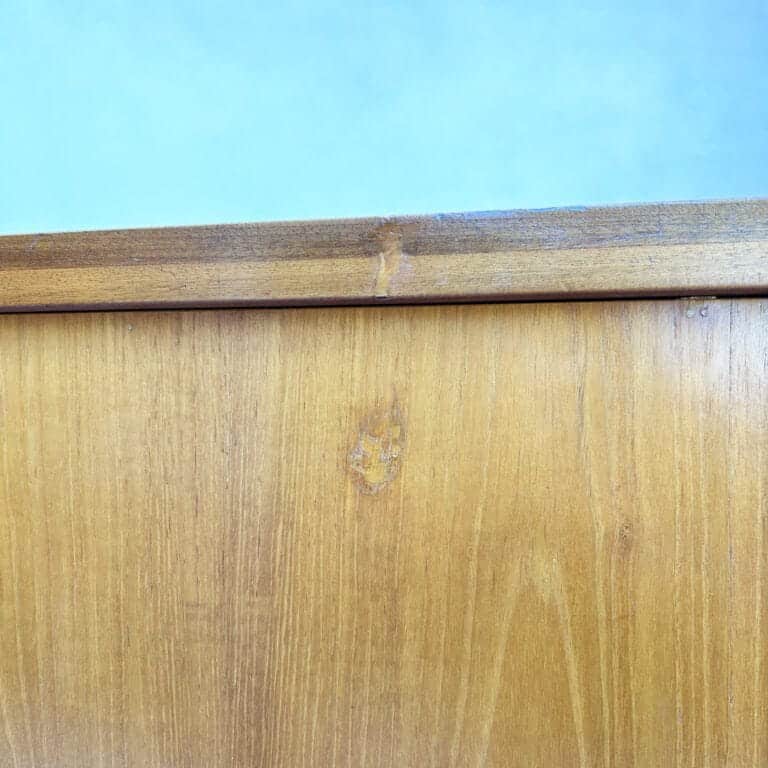 Mid Century Teak Sliding Door Cabinet / Sideboard