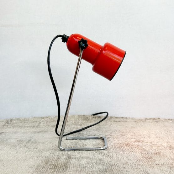 Vintage Mid Century Red Habitat Spotlight Desk Lamp
