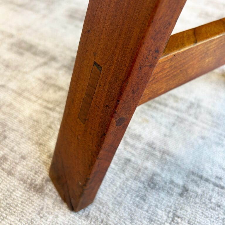 Vintage Oak Trestle Bench