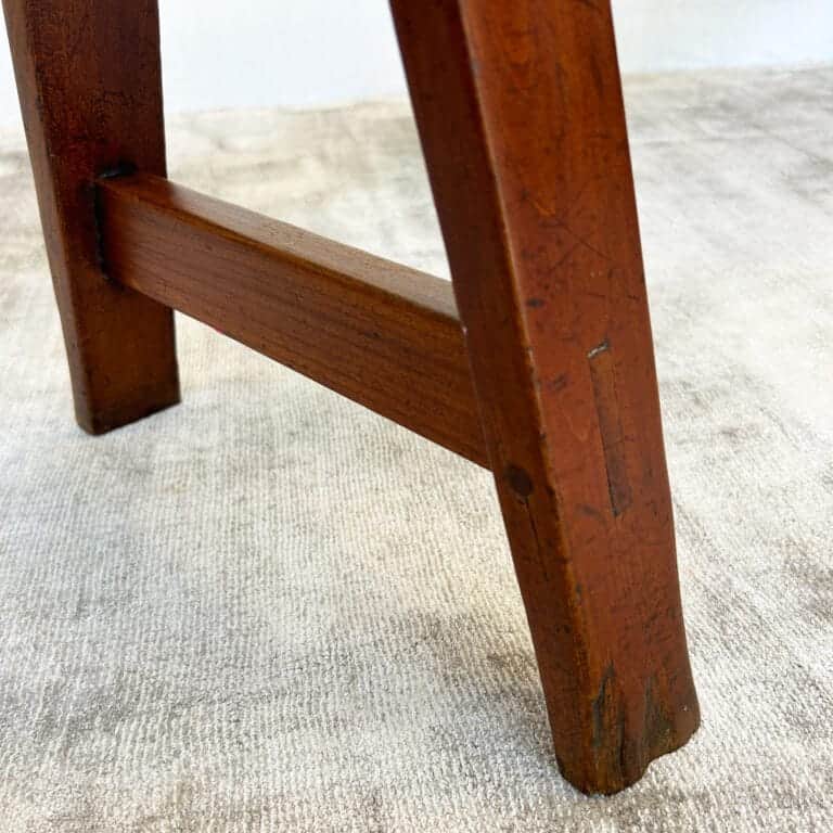 Vintage Oak Trestle Bench