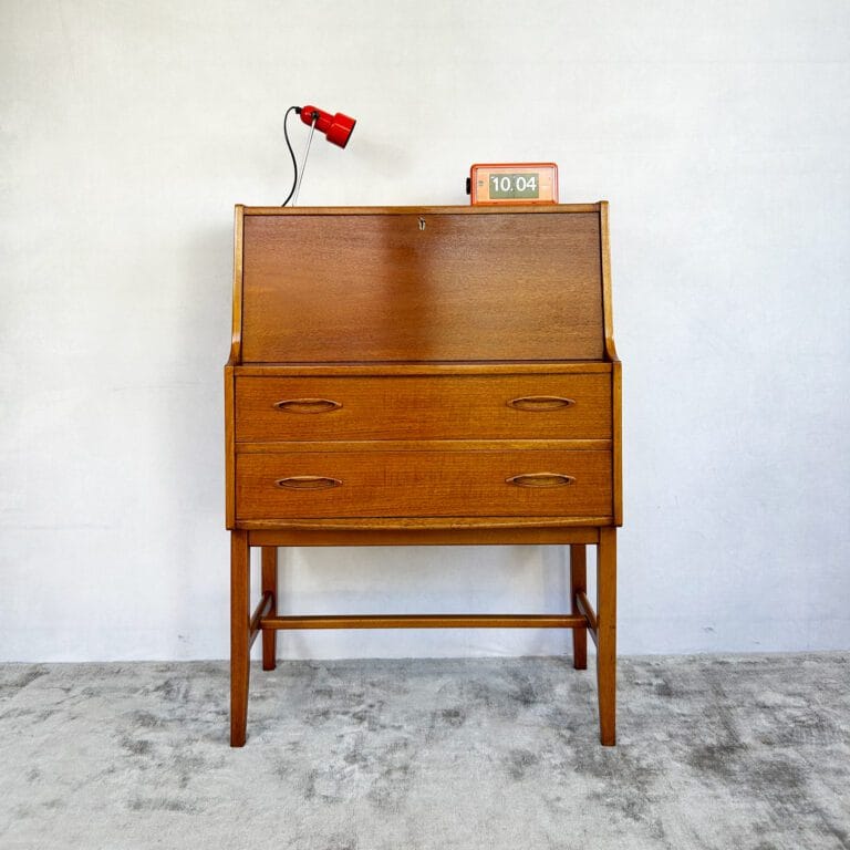 Mid Century Jentique Teak Writing Bureau Desk