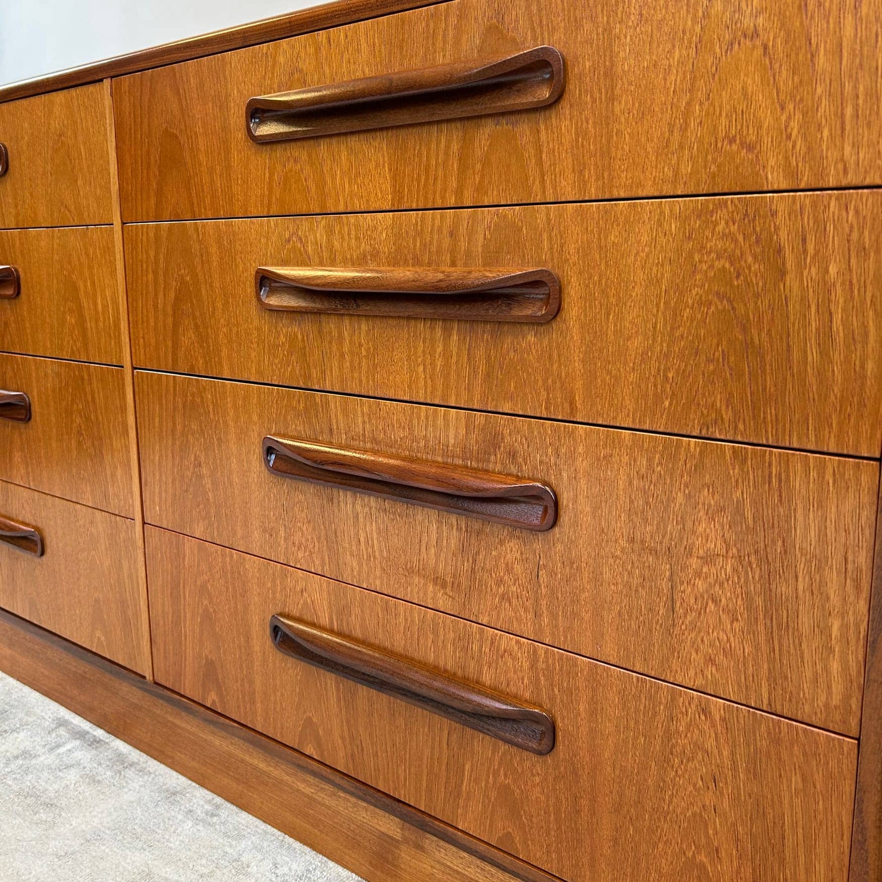 Mid Century G-Plan Fresco Double Bank of Drawers