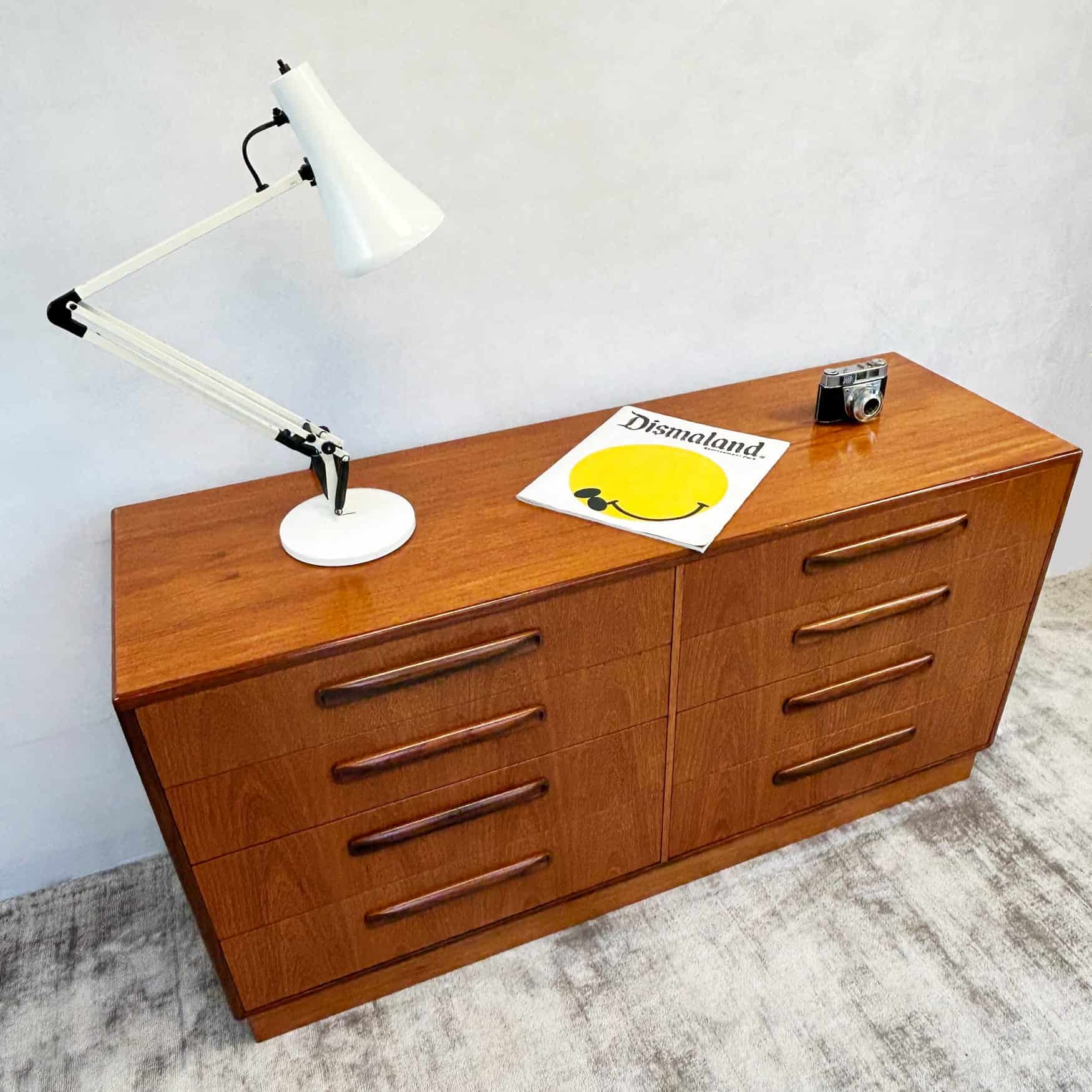 Mid Century G-Plan Fresco Double Bank of Drawers