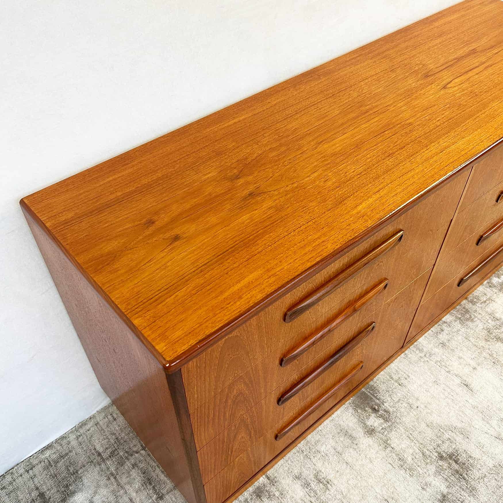 Mid Century G-Plan Fresco Double Bank of Drawers