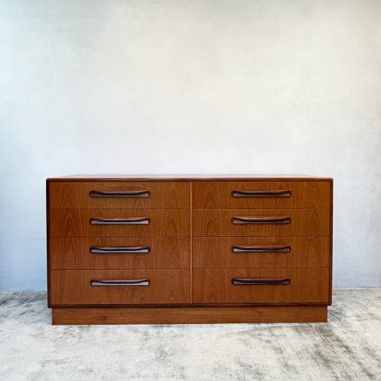 Mid Century G-Plan Fresco Double Bank of Drawers