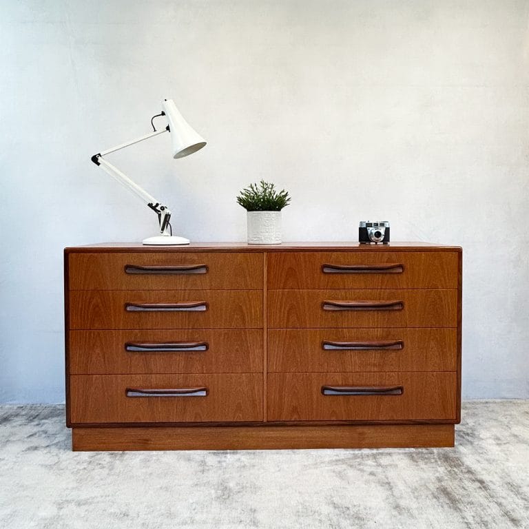 Mid Century G-Plan Fresco Double Bank of Drawers