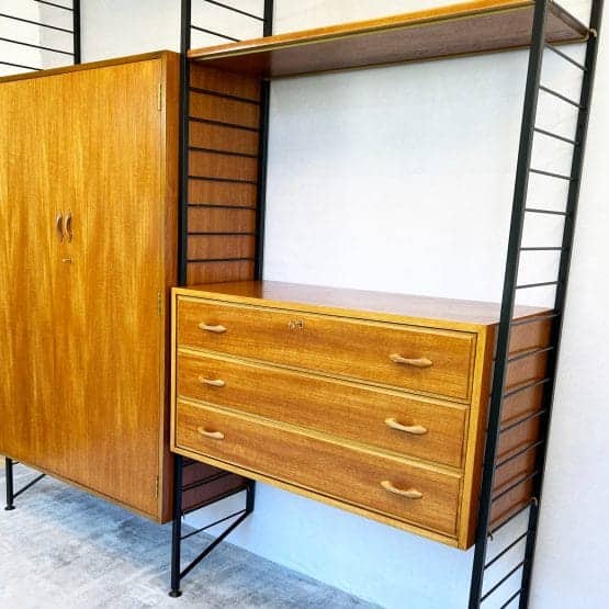 Ladderax Modular Bedroom / Wardrobe Unit by Staples - 2 Bays