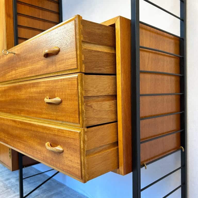 Ladderax Modular Bedroom / Wardrobe Unit by Staples - 2 Bays