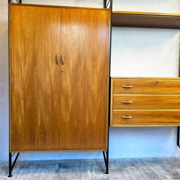 Ladderax Modular Bedroom / Wardrobe Unit by Staples - 2 Bays
