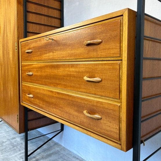 Ladderax Modular Bedroom / Wardrobe Unit by Staples - 2 Bays