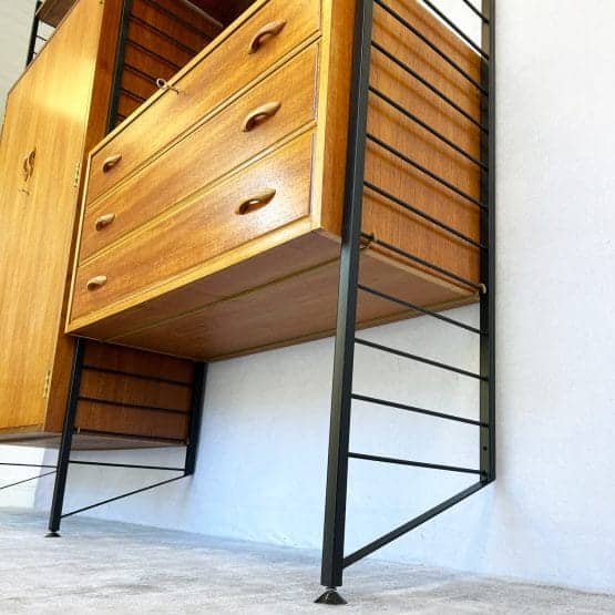 Ladderax Modular Bedroom / Wardrobe Unit by Staples - 2 Bays