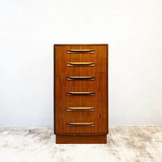 Mid Century G Plan Fresco Tallboy Chest of Drawers