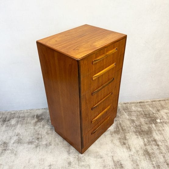 Mid Century G Plan Fresco Tallboy Chest of Drawers