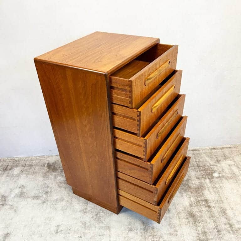 Mid Century G Plan Fresco Tallboy Chest of Drawers