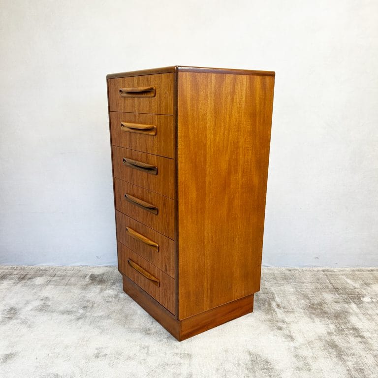 Mid Century G Plan Fresco Tallboy Chest of Drawers