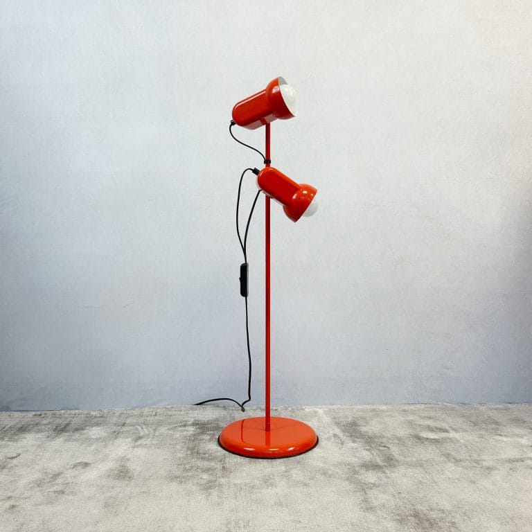 Mid Century Red Space Age Floor Lamp