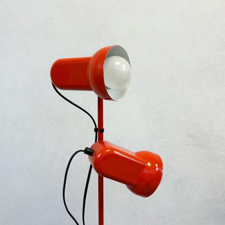 Mid Century Red Space Age Floor Lamp