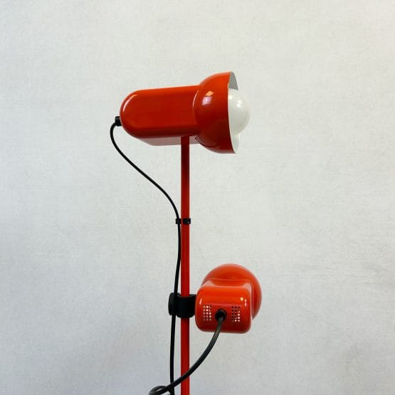 Mid Century Red Space Age Floor Lamp