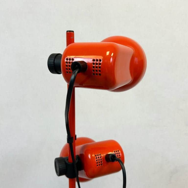 Mid Century Red Space Age Floor Lamp