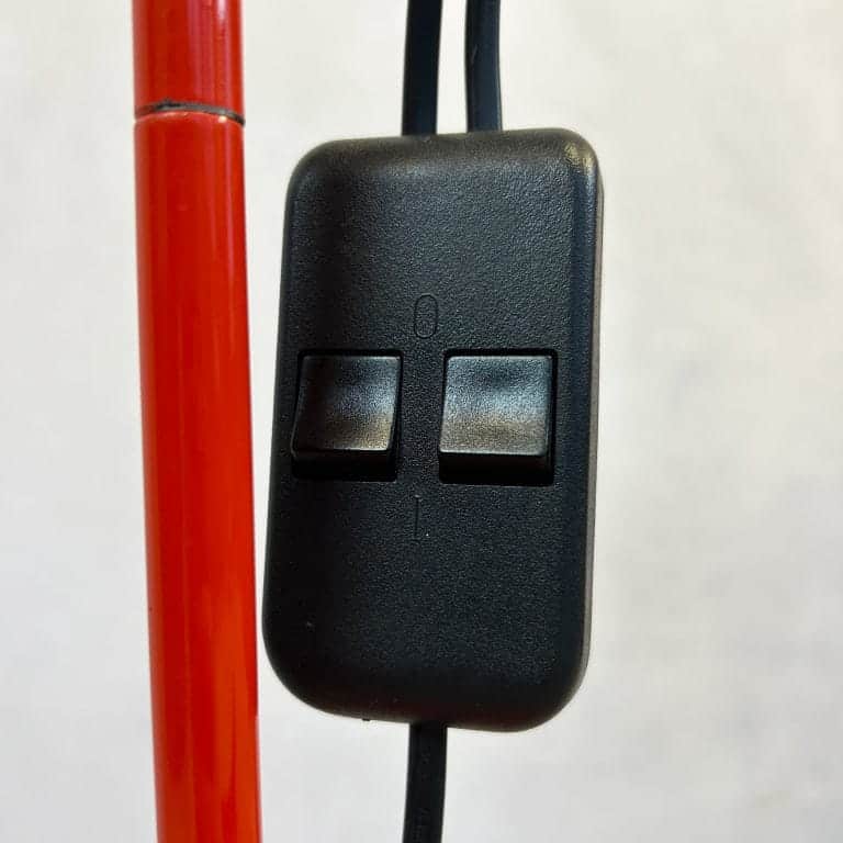 Mid Century Red Space Age Floor Lamp