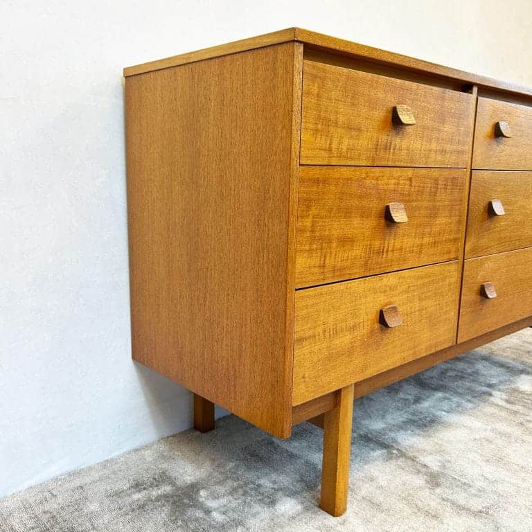 Mid Century Oak Sideboard / Bank of Drawers