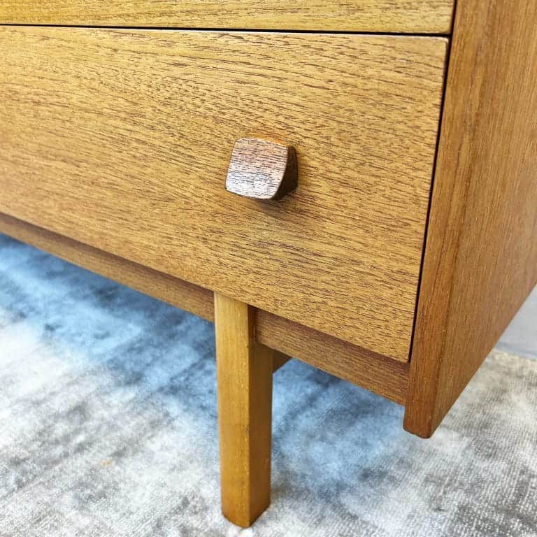 Mid Century Oak Sideboard / Bank of Drawers
