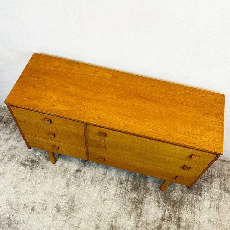 Mid Century Oak Sideboard / Bank of Drawers