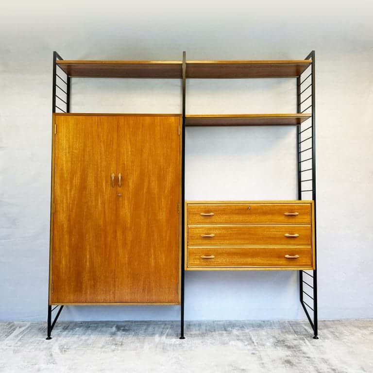 Ladderax Modular Bedroom / Wardrobe Unit by Staples - 2 Bays