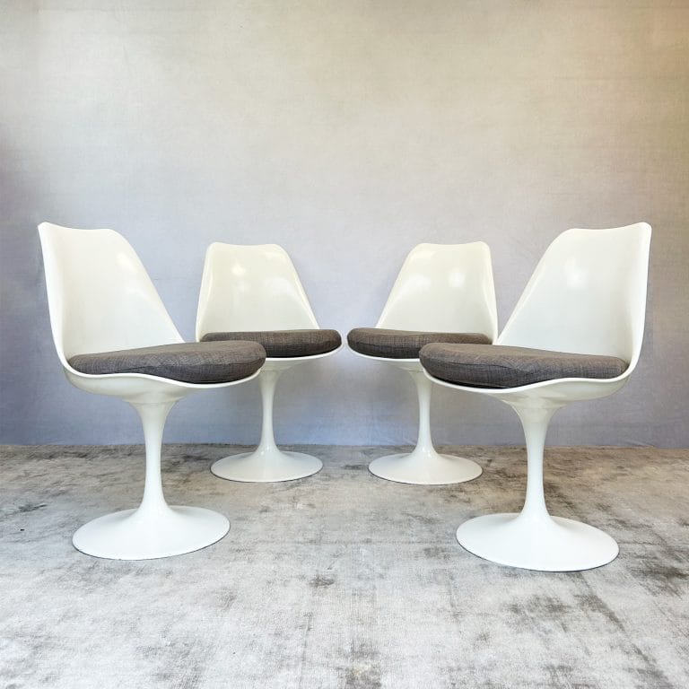 Four Mid Century Rudi Bonzanini Tulip Chairs