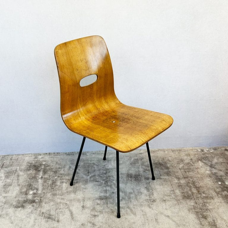 Set of Four Mid Century Robin Day Q-Rod Dining Chairs
