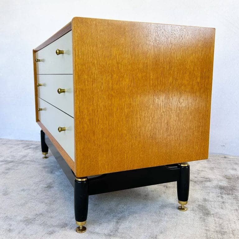 Mid Century E-Gomme G-Plan Oak Chest of 3 Drawers
