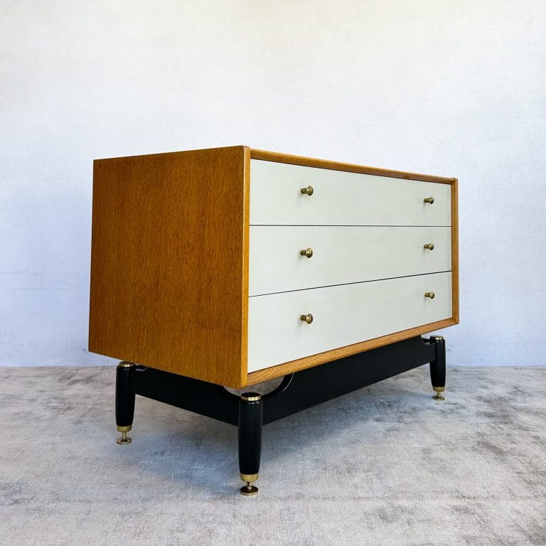 Mid Century E-Gomme G-Plan Oak Chest of 3 Drawers