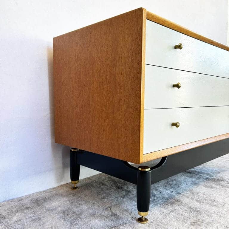 Mid Century E-Gomme G-Plan Oak Chest of 3 Drawers