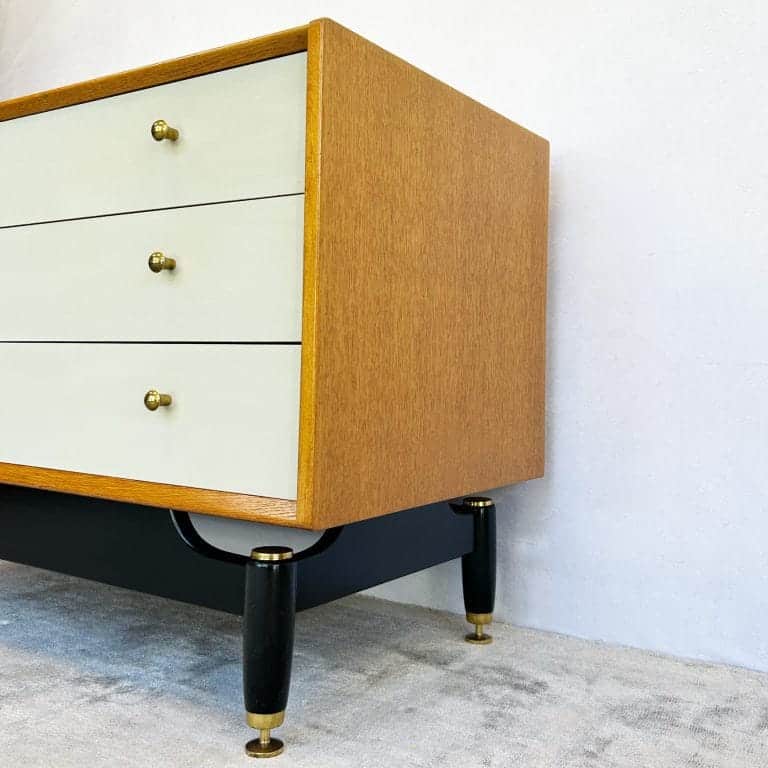 Mid Century E-Gomme G-Plan Oak Chest of 3 Drawers