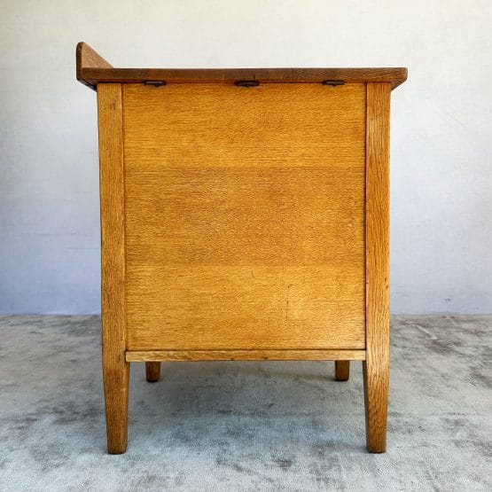 Vintage Edwardian George VI Oak Drop Leaf Desk