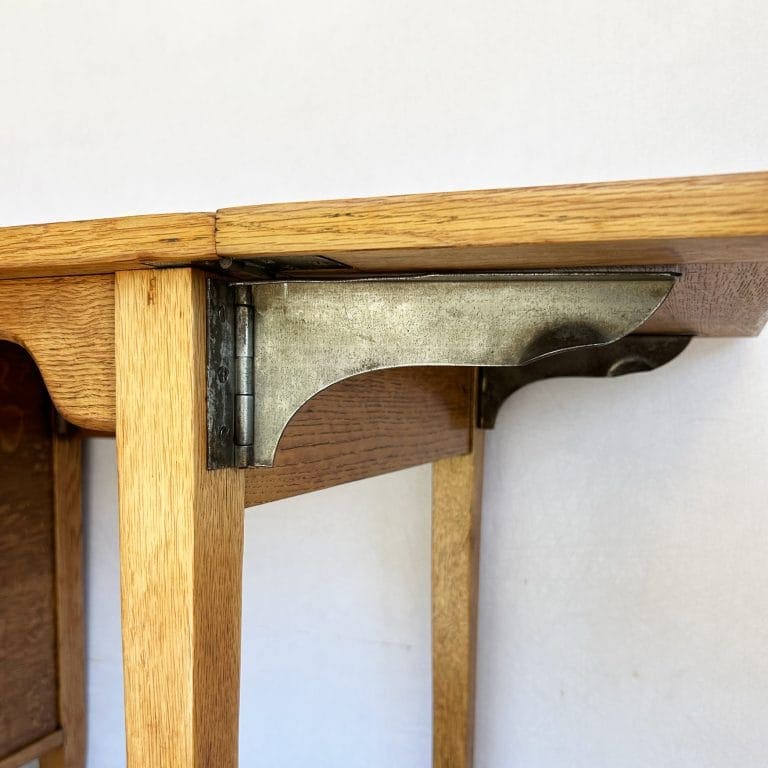 Vintage Edwardian George VI Oak Drop Leaf Desk