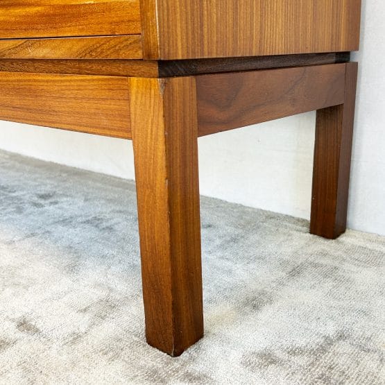Mid Century Military Bookcase Bureau Drinks Cabinet by Mann Egerton