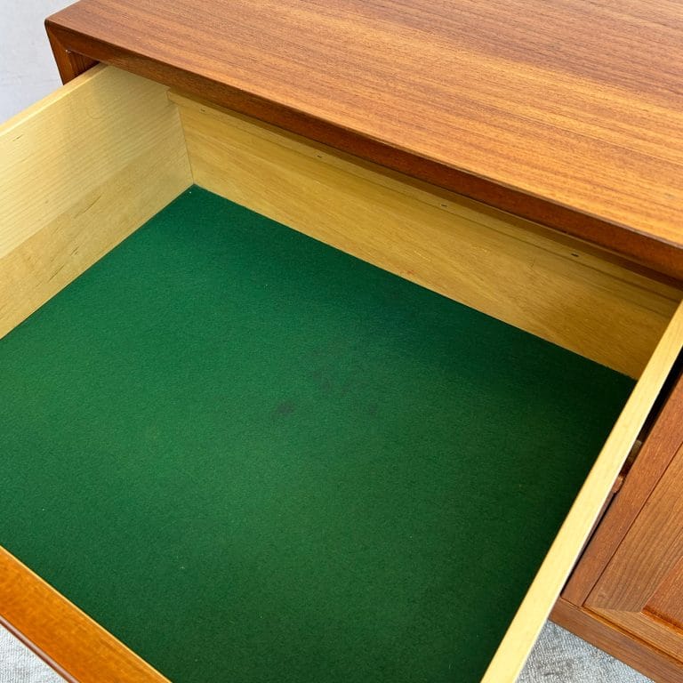 Danish Modern Teak Compact Sideboard / Media Unit