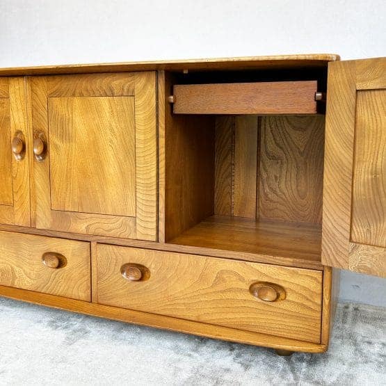 Mid Century Ercol Windsor Elm Sideboard