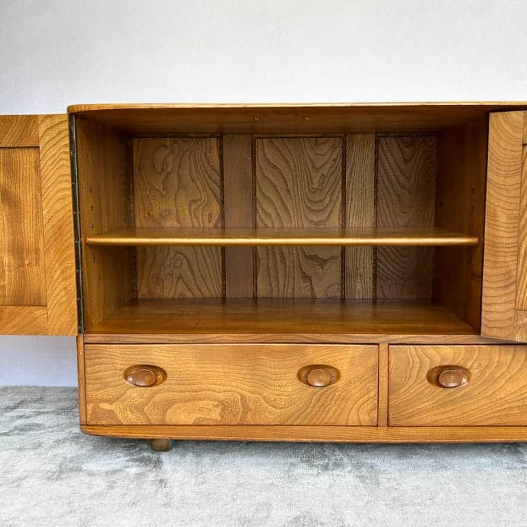 Mid Century Ercol Windsor Elm Sideboard