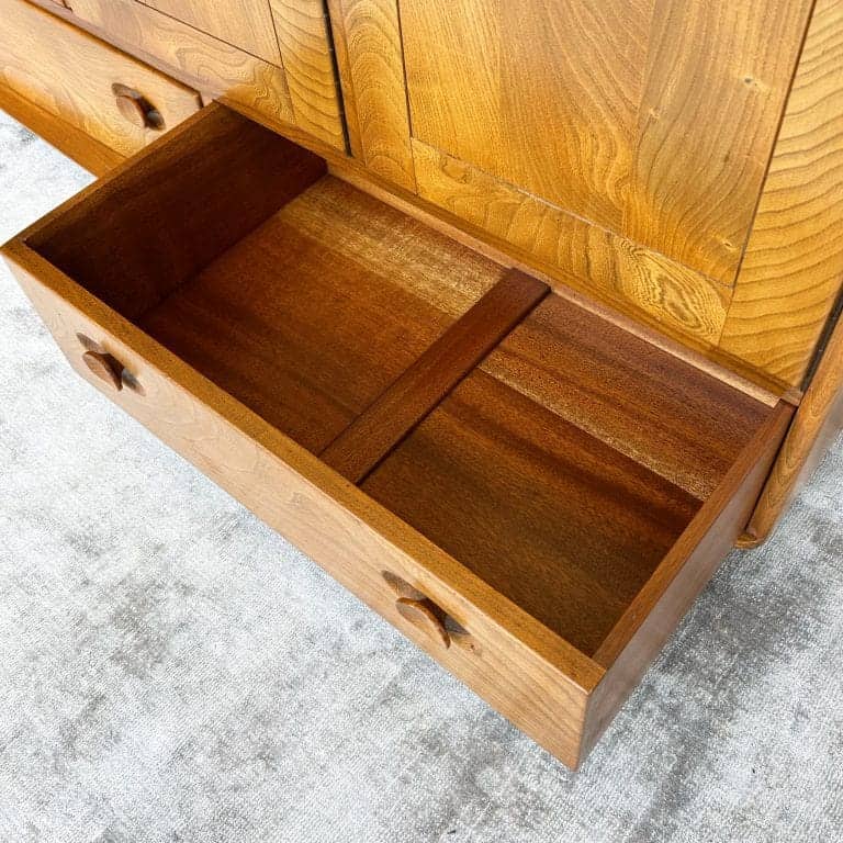 Mid Century Ercol Windsor Elm Sideboard