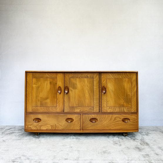 Mid Century Ercol Windsor Elm Sideboard
